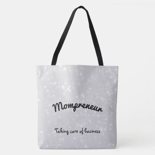 Grau-Funkeldesign von Mompreneur Tasche (Vorderseite)