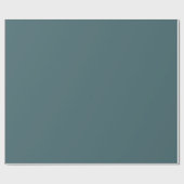 Grau gedämpftes Cyan-Teal-Farbpop Geschenkpapier (Flach)