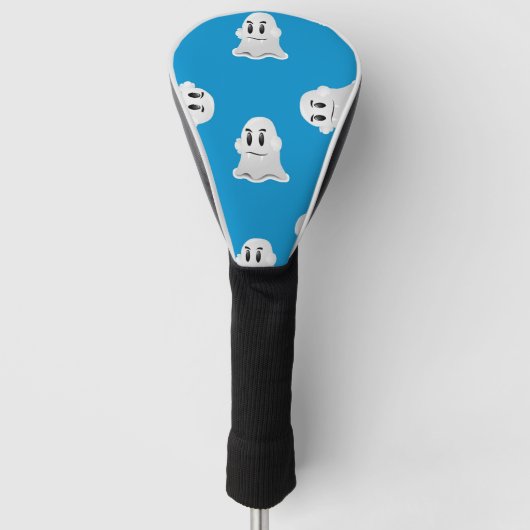 Grau-Geist auf blau Golf Headcover (Vorderseite)