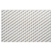 Grau gekrönte Kranich-Vogel-Cartoon-Illustration Stoff (Yard (91,4 cm))