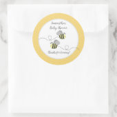 Grau Gelbe Hummel Gefallen Aufkleber (Tasche)