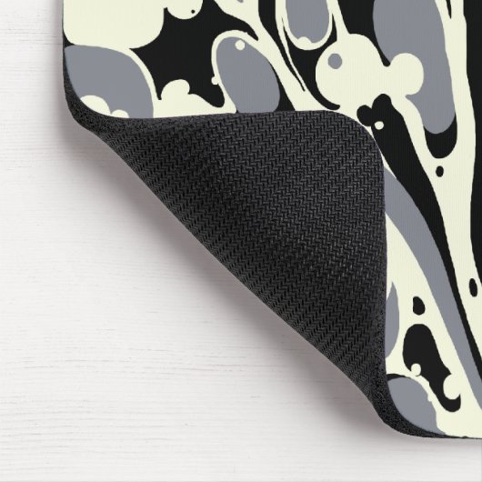 Grau gemarmortes Mousepad (Ecke)