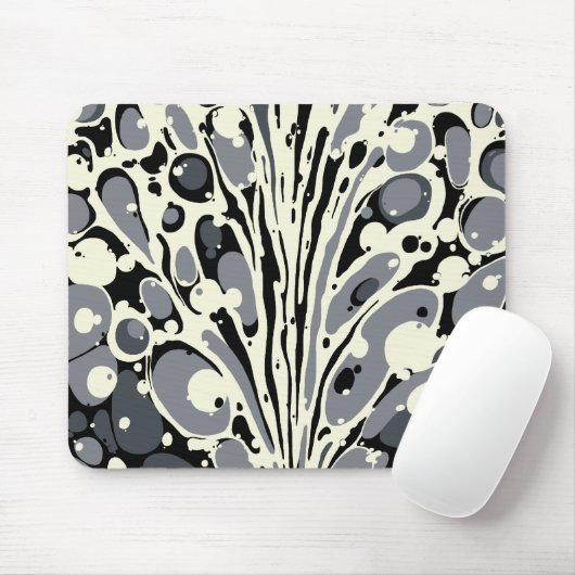 Grau gemarmortes Mousepad (Mit Mouse)