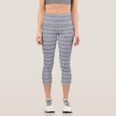 grau Gemustert Capri Leggings (Vorderseite)