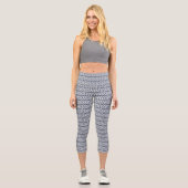 grau Gemustert Capri Leggings (Vorderseite)