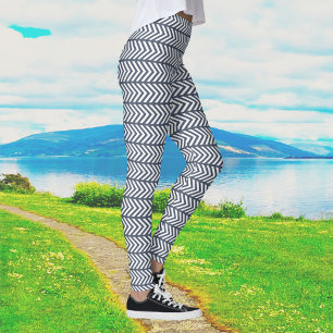 grau Gemustert Leggings
