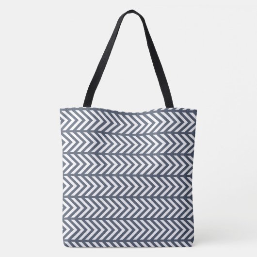 Grau Gemustert Tote Bag Tasche (Rückseite)
