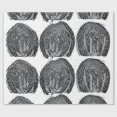 Grau Geschenkpapier (Flach)