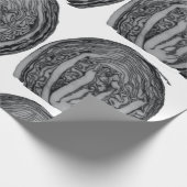 Grau Geschenkpapier (Ecke)