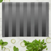 Grau, gestreift, Gradient, graue Streifen, einfach Geschirrtuch (Gefaltet)