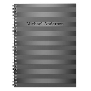 Grau, gestreift, Gradient, graue Streifen, einfach Notizblock