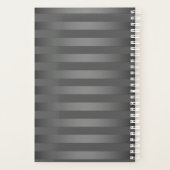 Grau, gestreift, Gradient, graue Streifen, einfach Planer (Rückseite)