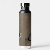 Grau getigerte Katze Trinkflasche (Rechts)