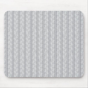 Grau gezeichnetes Chevron-Muster Mousepad