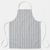 Grau gezeichnetes Chevron-Muster Schürze (Vorderseite)