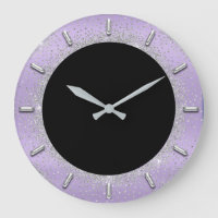 Grau Glitzer Silver Gray Black Metal Lavender
