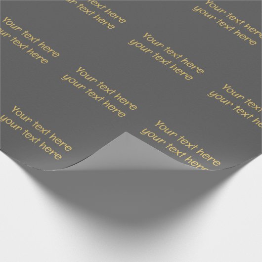 Grau Gold Beruflich Trendy Minimalistischer Eigent Geschenkpapier (Ecke)