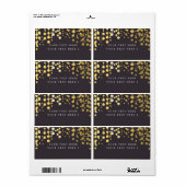 Grau & Gold Foil Modern Confetti-Paket (Vorne)