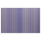 Grau, Goldenrod, Blau und Schwarz-Lined-Muster Stoff (Yard (91,4 cm))