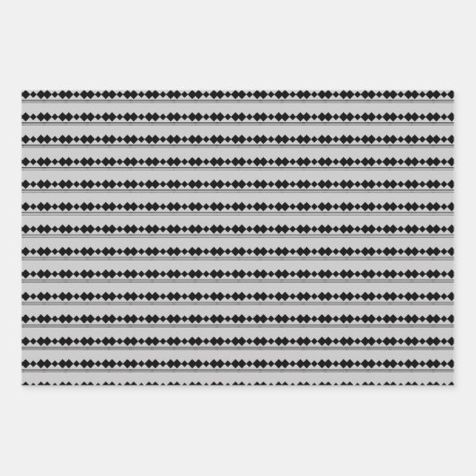 Grau Grad Name Script Modern Geschenkpapier Set (Vorderseite 3)