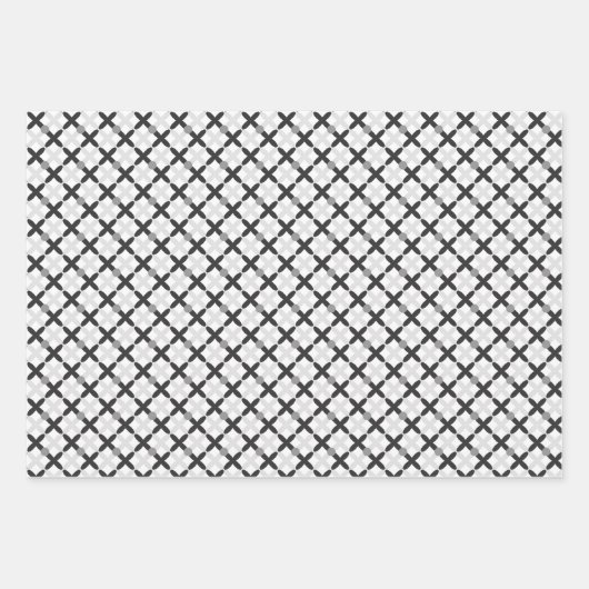 Grau Grad Name Script Modern Geschenkpapier Set (Vorderseite 2)