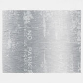 Grau Graffiti Fleecedecke (Vorderseite (Horizontal))