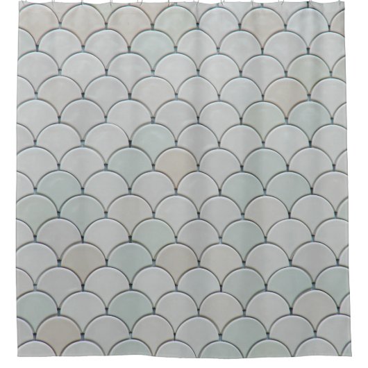 Grau-Grafik Duschvorhang (Vorderseite)