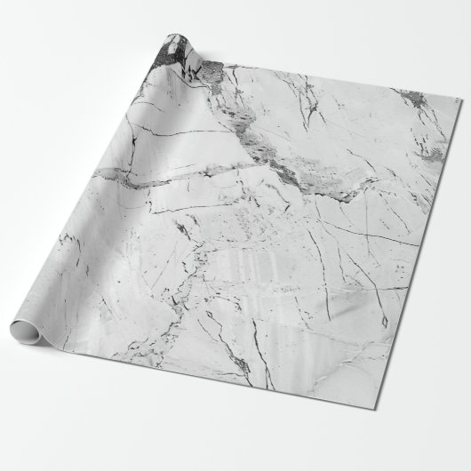 Grau "Granite Haze Whorl" Marmor Texture Wrapping Geschenkpapier (Ungerollt)