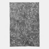 Grau-Graphit gebogene grobe Textur Geschirrtuch (Vertikal)