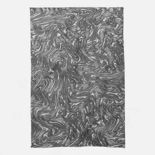 Grau-Graphit gebogene grobe Textur Geschirrtuch (Vertikal)