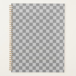 Grau Grau Kariert Schachbrett Planer