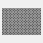 Grau & Grau Mehrfach-Muster-Geschenkpapierbögen Geschenkpapier Set (Vorderseite 3)