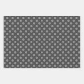Grau & Grau Mehrfach-Muster-Geschenkpapierbögen Geschenkpapier Set (Vorderseite)