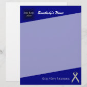 Grau / Grau Standard Ribbon von Kenneth Yoncich (Vorne/Hinten)