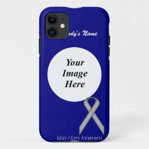 Grau / Grau Standard Ribbon von Kenneth Yoncich Case-Mate iPhone Hülle