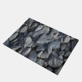 Grau-Gray Stones Fußmatte (Schrägansicht)