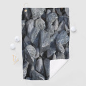 Grau-Gray Stones Golfhandtuch (Insitu)