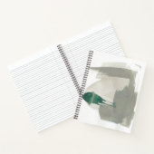 Grau-Grüne Gesten Notizblock (Innenseite)
