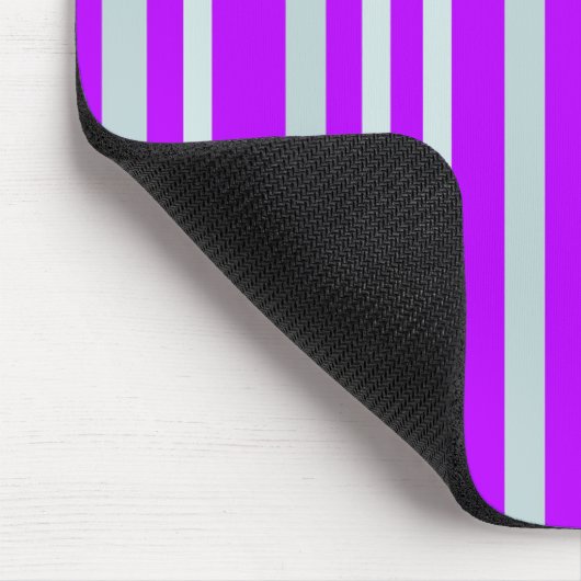 Grau-grüne Streifen auf Hübschen Lila Streifen Mousepad (Ecke)