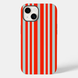 Grau-grüne Streifen der roten Linie Case-Mate iPhone 14 Hülle