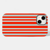Grau-grüne Streifen der roten Linie Case-Mate iPhone Hülle (Rückseite (Horizontal))