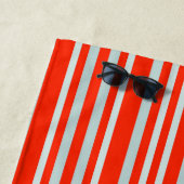 Grau-grüne Streifen der roten Linie Strandtuch (Beispiel)