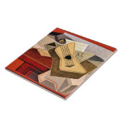 Grau - Guitar und Newspaper Fliese (Seite)