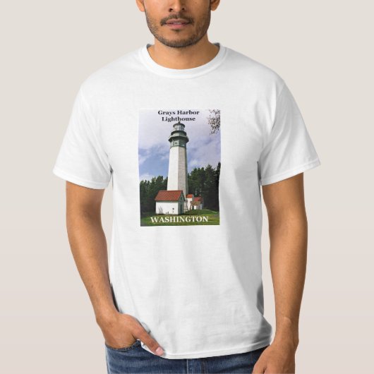 Grau-Hafen-Leuchtturm, Washington-T - Shirt (Vorderseite)