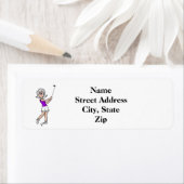 Grau Hair Frau Golfer Rücksendeadresse (Insitu)