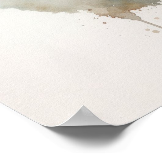 Grau Hairstreak Butterfly Art Print Poster (Ecke)