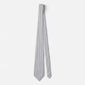 Grau handgezeichnetes Chevron-Muster Krawatte (Vorderseite)