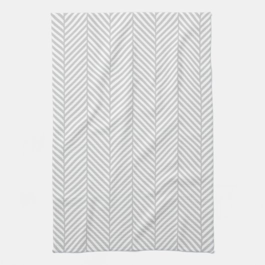 Grau Herringbone Geschirrtuch (Vertikal)