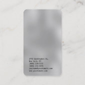 Grau Hintergrund Einfache Schlicht Trendy Consulta Visitenkarte (Rückseite)