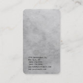 Grau Hintergrund Einfache Schlicht Trendy Consulta Visitenkarte (Rückseite)